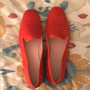 J. Crew Smoking Slipper in Fiery Sunset | Size 10